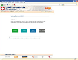 Referenz politarena.ch Wahl-O-Mat 2007